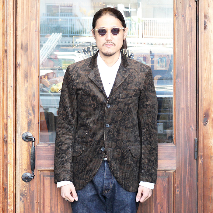 BLACK SIGN/ブラックサイン 「Paisley Cord Butler Jacket
