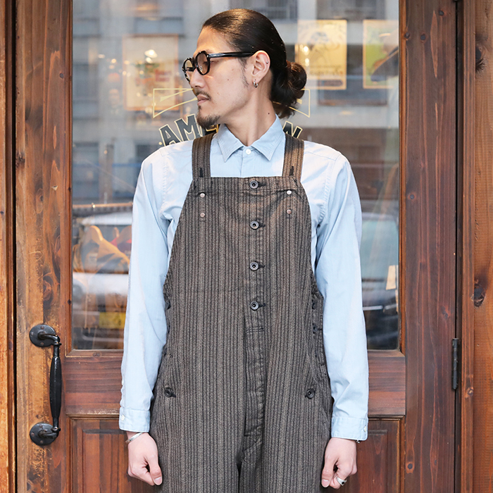 BLACK SIGN/ブラックサイン「Twisted Heather Button Fly Apron