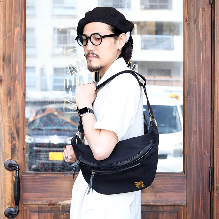 TROPHY CLOTHING/トロフィークロージング「DAY TRIP BAG / BLACK」ボディバッグ