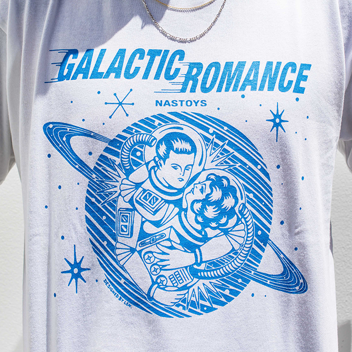 【限定】NASTOYS × LEN (TATTOO STUDIO YAMADA)「GALACTIC ROMANCE S/S TEE /  WHITE」ギャラクティックロマンスS/S TEE