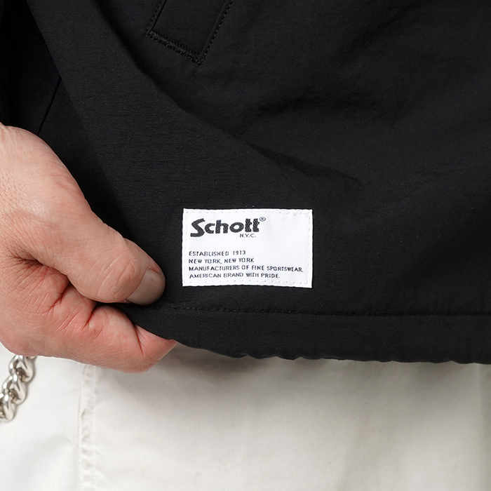 Schott × AMERICAN WANNABE「×AW COACH JACKET / BLACK