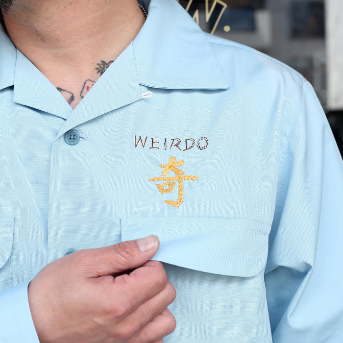 WEIRDO/ウィアード 「WEIRDOZ - L/S WORK SHIRTS」 オープンカラーワークL/Sシャツ