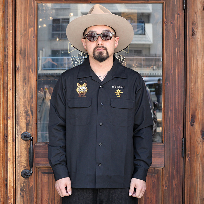 WEIRDO/ウィアード 「WEIRDOZ - L/S WORK SHIRTS」 オープンカラーワークL/Sシャツ