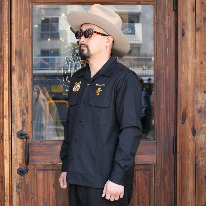 WEIRDO/ウィアード 「WEIRDOZ - L/S WORK SHIRTS」 オープンカラーワークL/Sシャツ