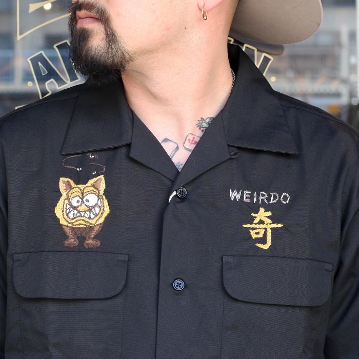 WEIRDO/ウィアード 「WEIRDOZ - L/S WORK SHIRTS」 オープンカラーワークL/Sシャツ