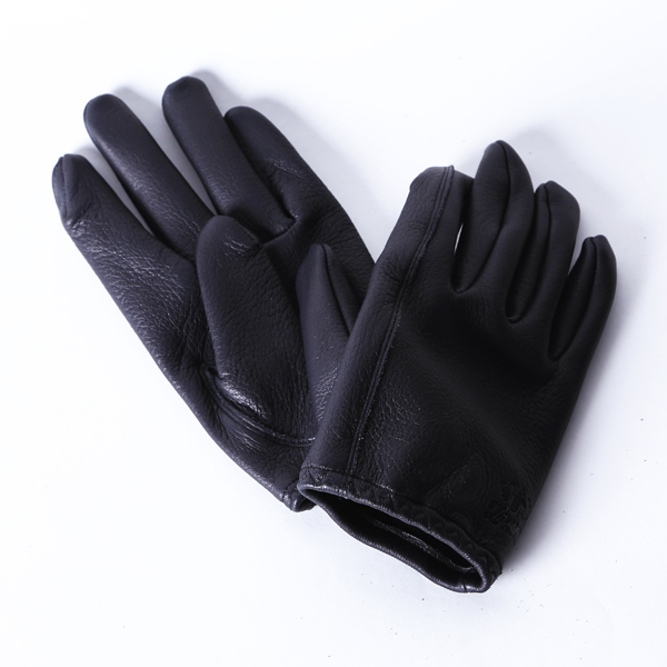 Lamp gloves/ランプグローブス「Deer Utility Glove Shorty / BLACK」ショートレザ－グローブ
