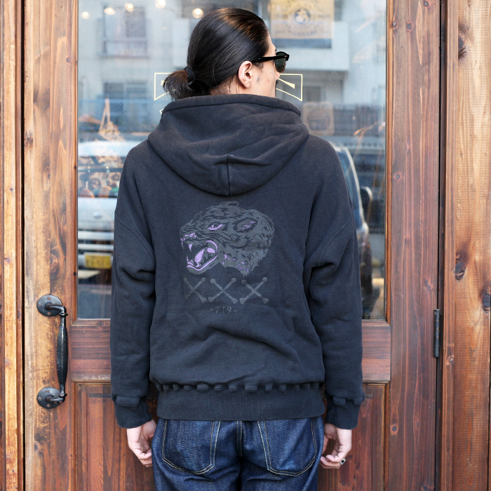 GANGSTERVILLE/ギャングスタービル 「PANTHER PISS - DOUBLE FACE SWEAT ZIP UP HOODIE 」  ダブルフェイスジップアップパーカー