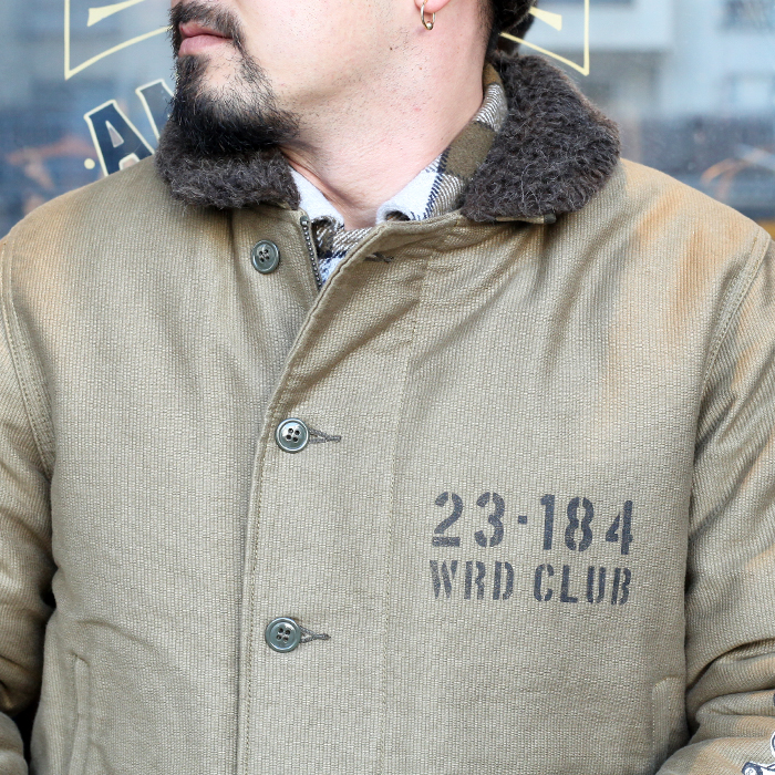 WEIRDO/ウィアード 「 WRD CLUB - DECK JACKET 」 N-1 デッキジャケット ハンドペイント