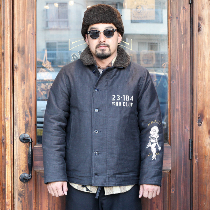 WEIRDO/ウィアード 「 WRD CLUB - DECK JACKET 」 N-1 デッキジャケット ハンドペイント