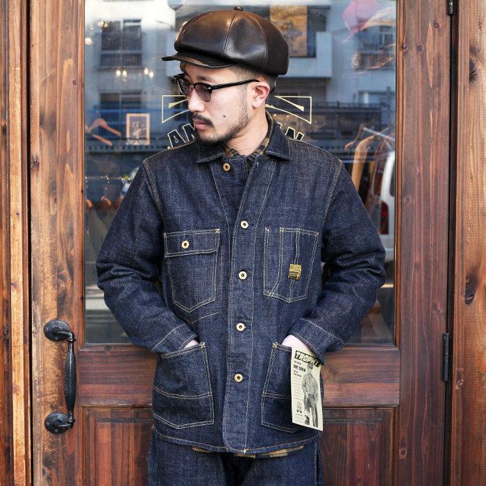 TROPHY CLOTHING/トロフィークロージング　　「Dirt Denim Coverall」 　ダートデニムカバーオール