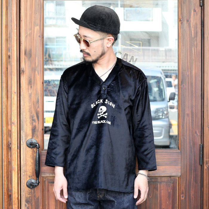 BLACK SIGN/ブラックサイン 「BS Skull Surgeon Shirt」 ベルベット 