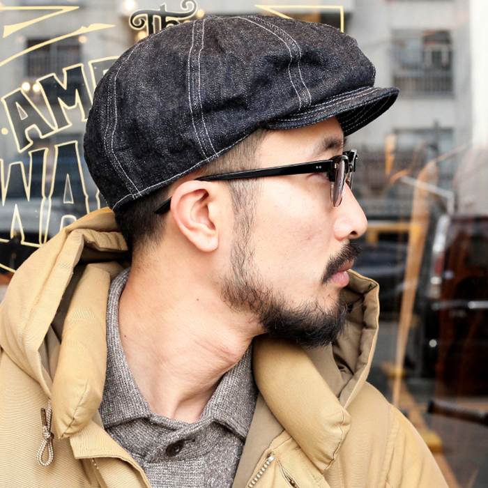 TROPHY CLOTHING/トロフィークロージング 「Dirt Denim Newsboy Cap」　ダートデニムニュースボーイキャップ