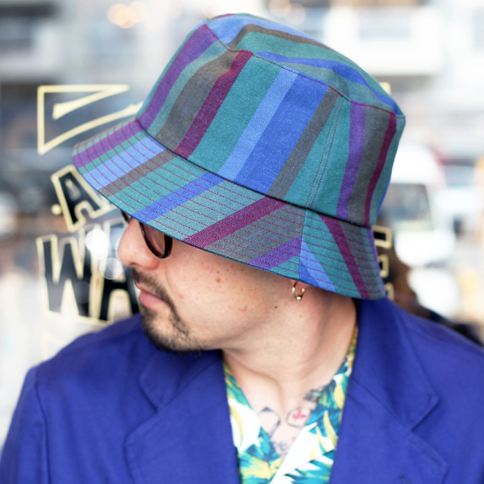 KIJIMA TAKAYUKI × The Stylist Japan 「STRIPE BUCKET HAT 」 ストライプバケットハット