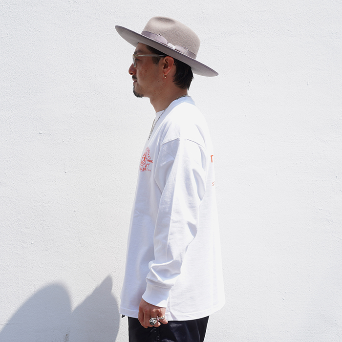 AWTB-250101 /「TRADE MARK L/S TEE / WHITE」プリントL/S Tシャツ