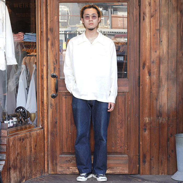 TR25SS-404 /「Oily Girl Linen L/S Shirt / Natural」オープン