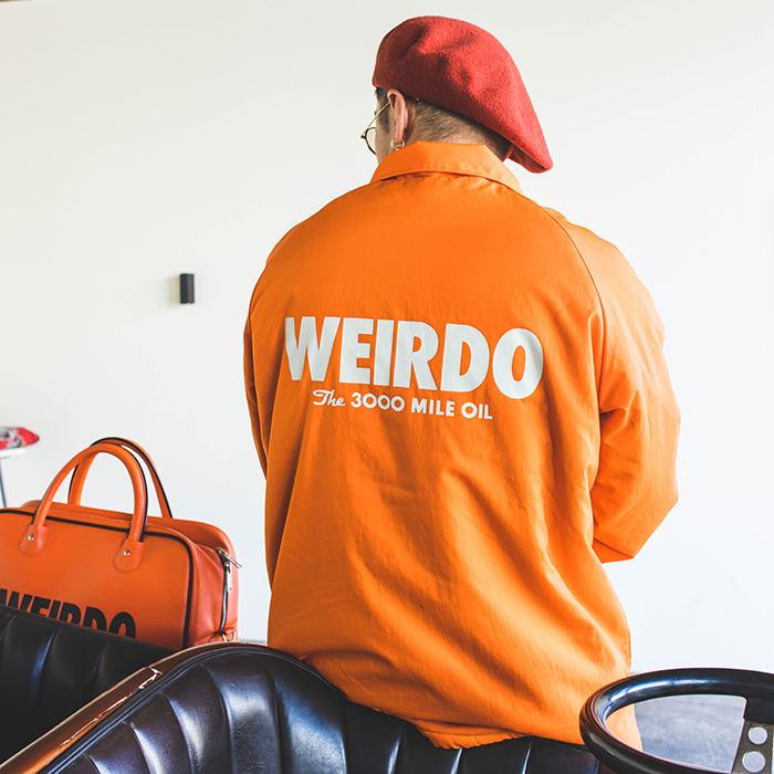 限定】WEIRDO×AMERICAN WANNABE「3000MILE - COACH JACKET / ORANGE」