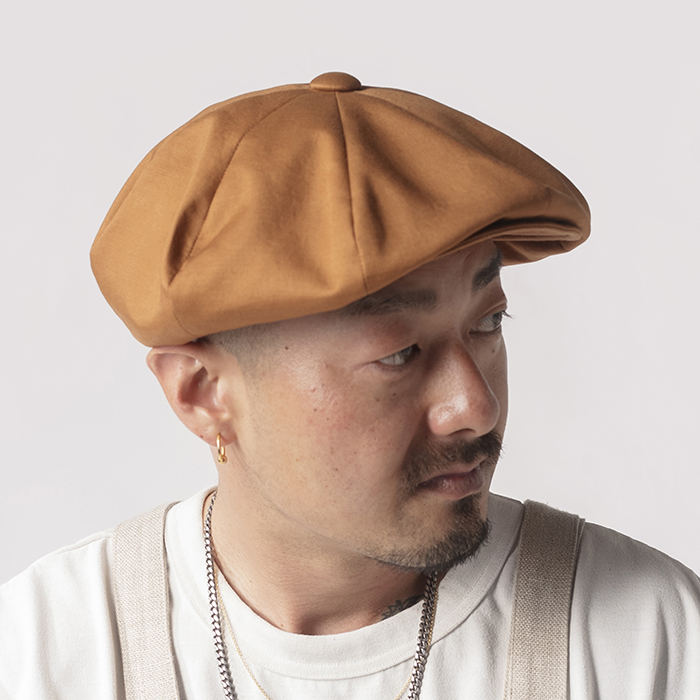 NASTOYS/ナストイズ「Cotton Satin Classic Casquette / WALNUT」 コットンサテンキャスケット