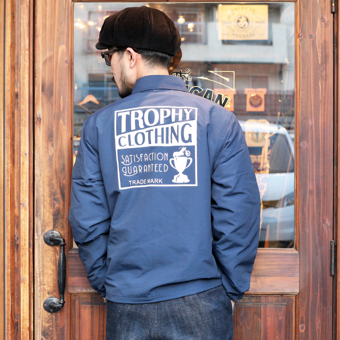 TROPHY CLOTHING/トロフィークロージング 「Box Logo Warm Up Jacket」 60/40クロスコーチジャケット